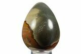 Polished Polychrome Jasper Egg - Madagascar #331742-1